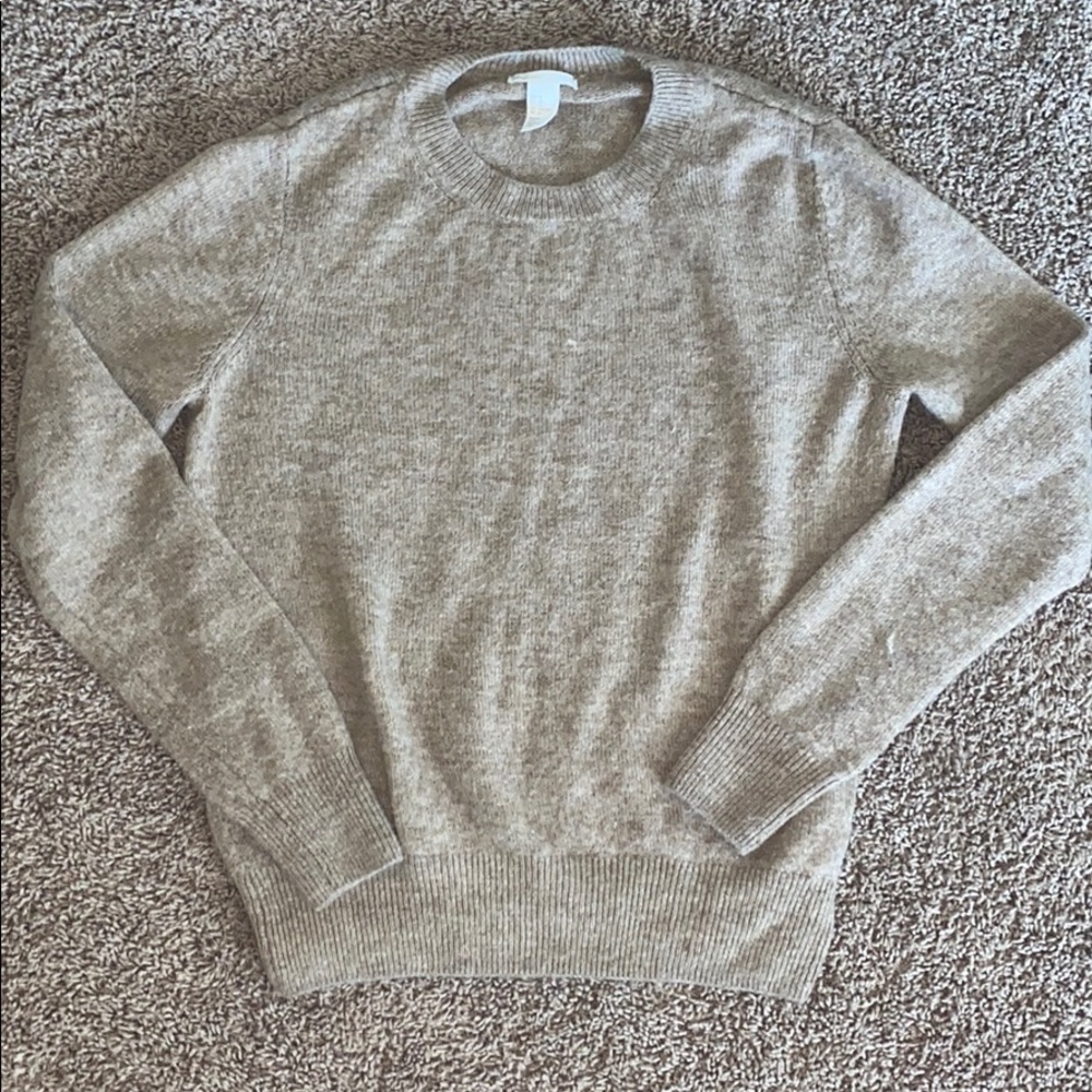 Tan sweater wool-blend